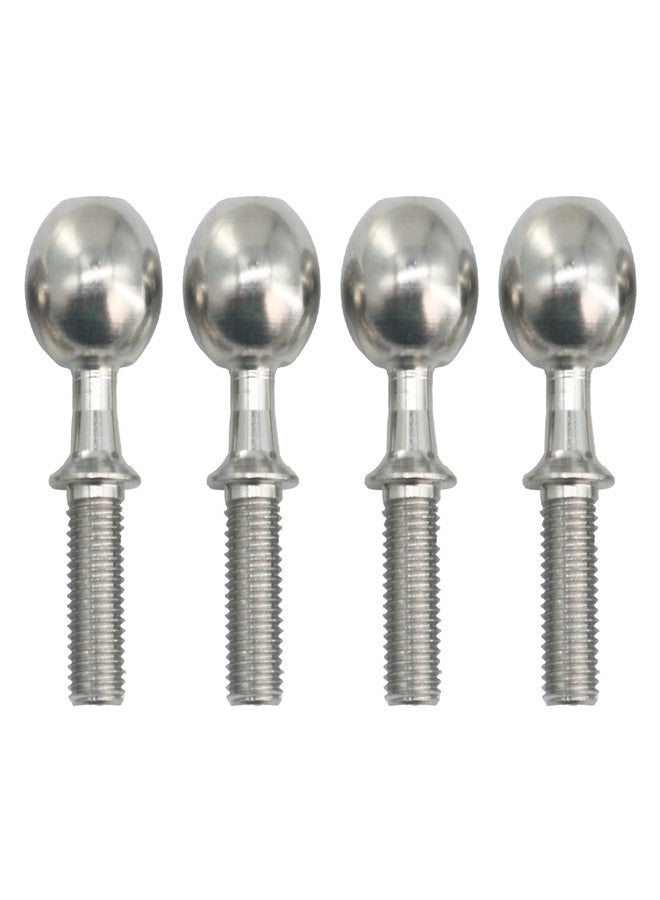 POLANTA 4Pcs RC Pivot Ball Parts,Hardened Steel Pivot Balls for Steering Knuckle A-Arms Compatible with Arrma 1/8 Typhon 6S BLX 1/7 Felony Infraction 6S BLX RC Car Replace of ARA330657 - Image 1